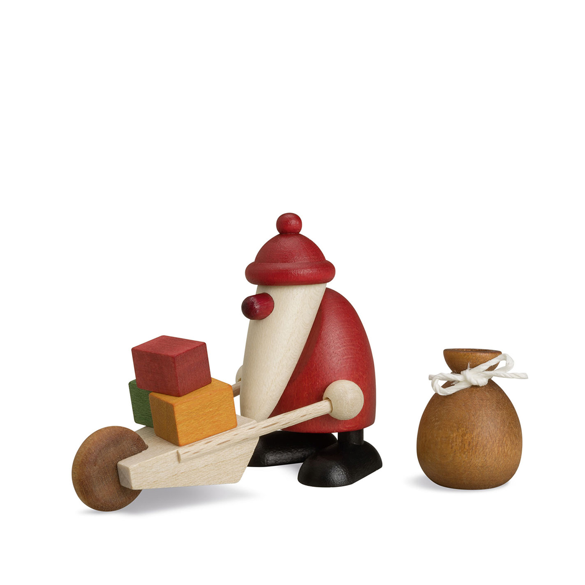 116545_Mini-Weihnachtsmann mit Karre und Sack